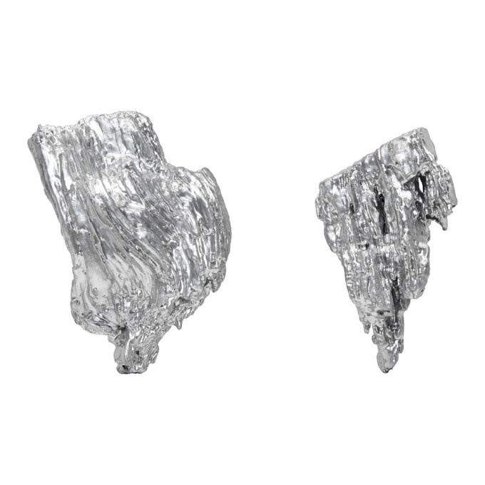 Photo: Ingy Stockholm Silver Object No. 106 Asymmetric Earrings