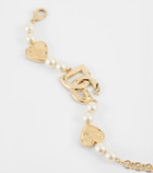 Dolce&Gabbana DG faux pearl gold-plated bracelet