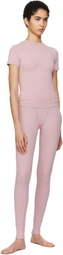 SKIMS Purple Cotton Rib Leggings