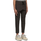 Robert Geller Black The Travel Lounge Pants