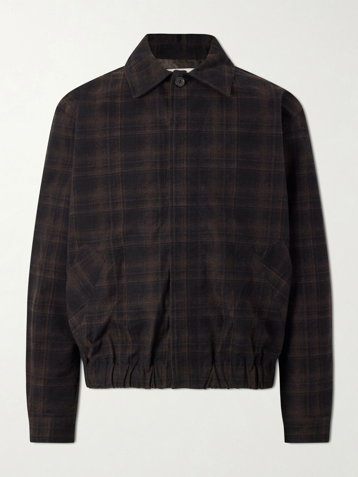 Jeanerica - Jean Brown Checked Cotton and Wool-Blend Jacket - Brown