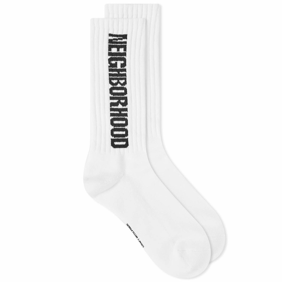 Photo: Neighborhood Men's CI Logo Sock in White