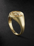 Jacquie Aiche - Eye Of Horus Gold Diamond Signet Ring - Gold