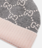 Gucci GG jacquard cashmere beanie