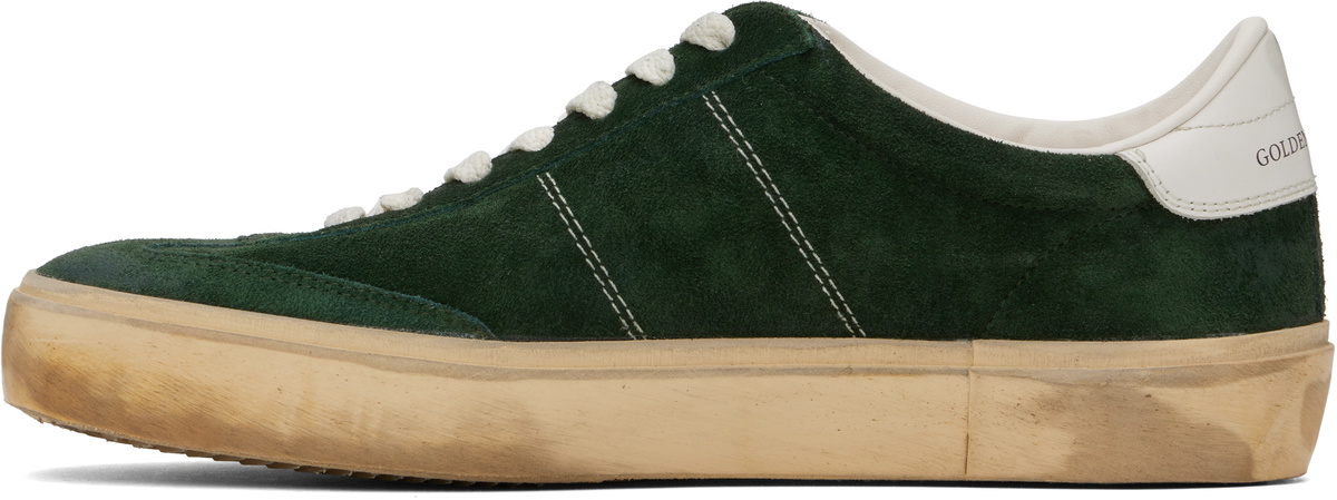 スニーカー GOLDEN  'Soul Star' sneakers Green GOLDEN GOOSE Soul-Star Distressed Leather-Trimmed Suede