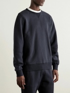 Hartford - Garment-Dyed Cotton-Jersey Sweatshirt - Blue