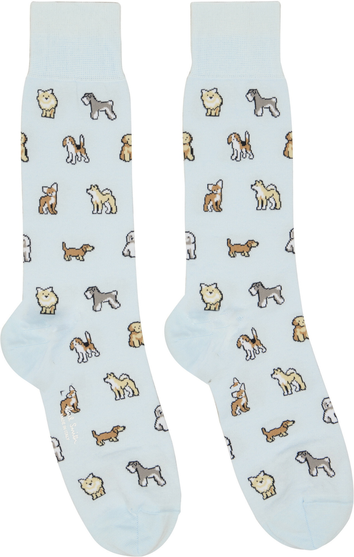 Paul Smith Three-Pack Multicolor Printed-Graphic Socks