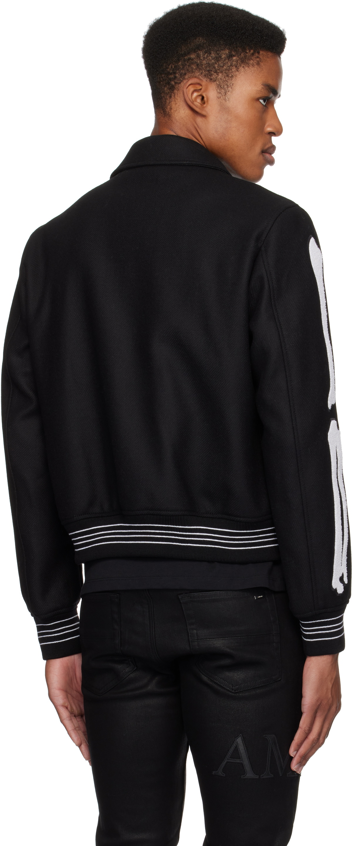 AMIRI Black Bones Bomber Jacket Amiri AMIRI Black Bones Bomber Jacket Amiri