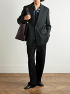 AMI PARIS - Wool-Tricotine Blazer - Black