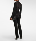 Victoria Beckham - Tie-neck silk crêpe de chine blouse