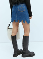 JW Anderson Lasercut Denim Midi Skirt