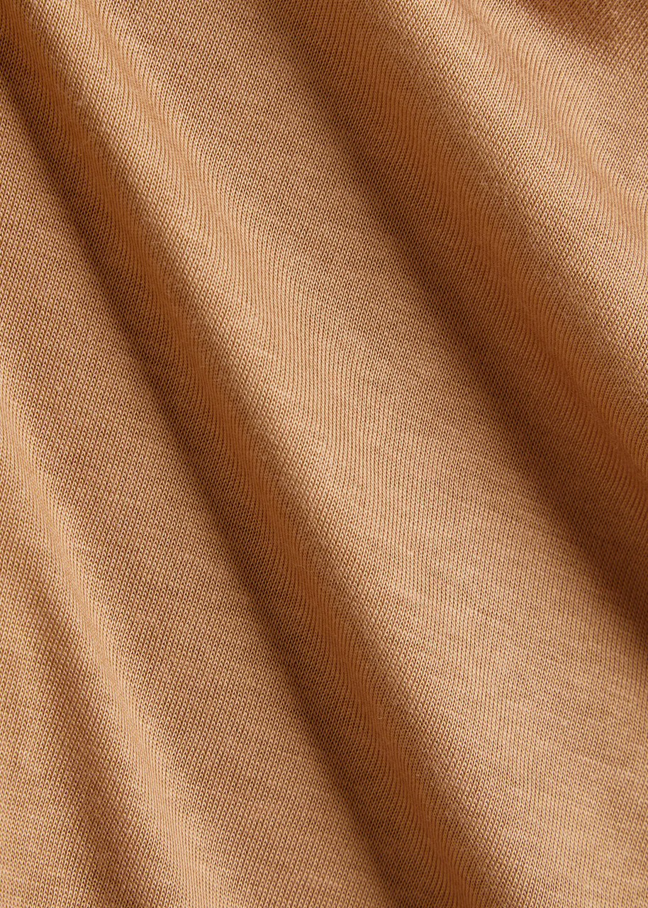 Herno Fine-knit Polo top Camel