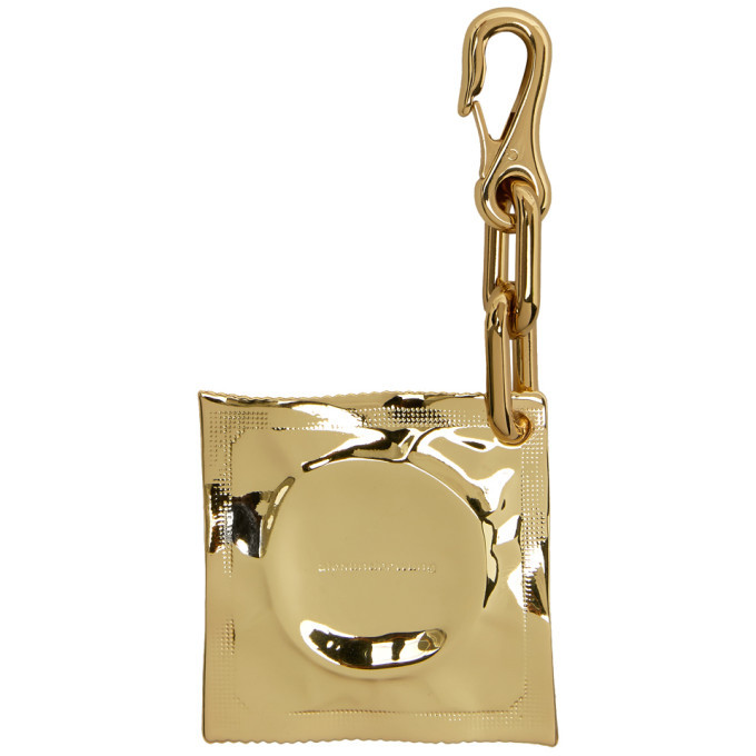 Alexander Wang Gold Condom Keychain