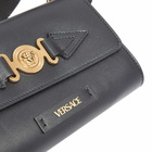 Versace Men's Medusa Head Belt Bag in Black/Gold