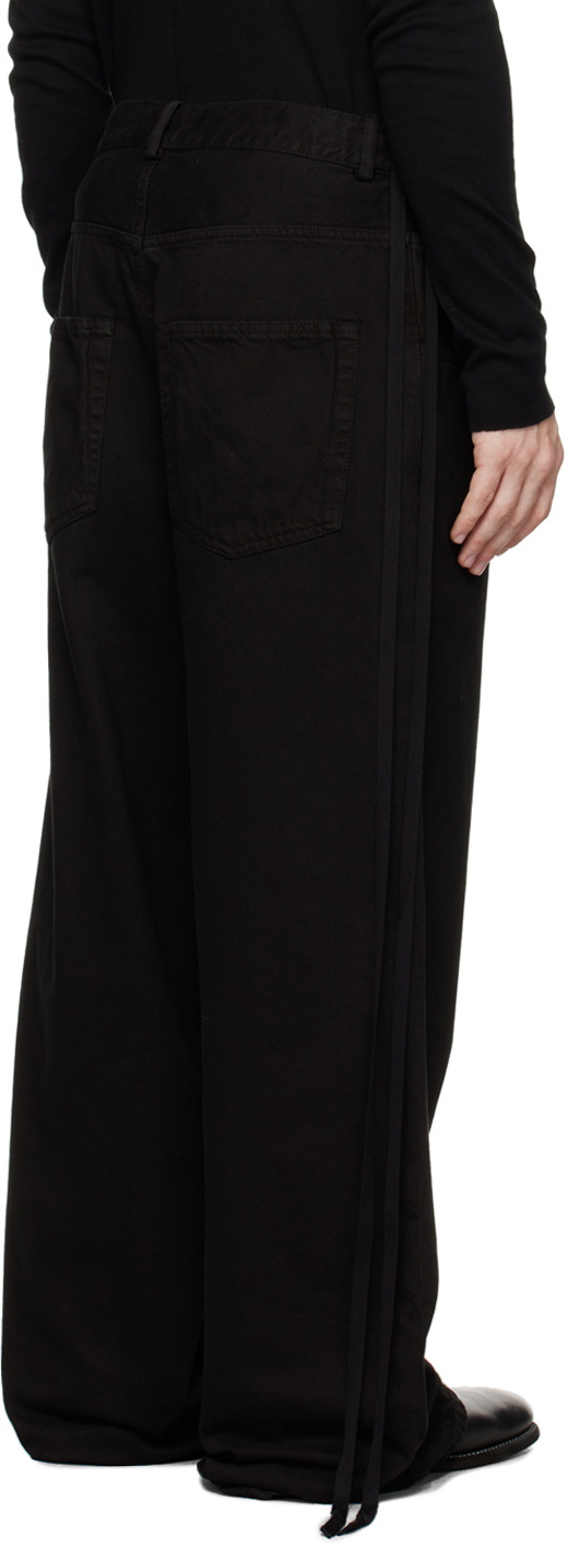 Ann Demeulemeester Black Olan 5 Pocket High-Comfort Jeans Ann
