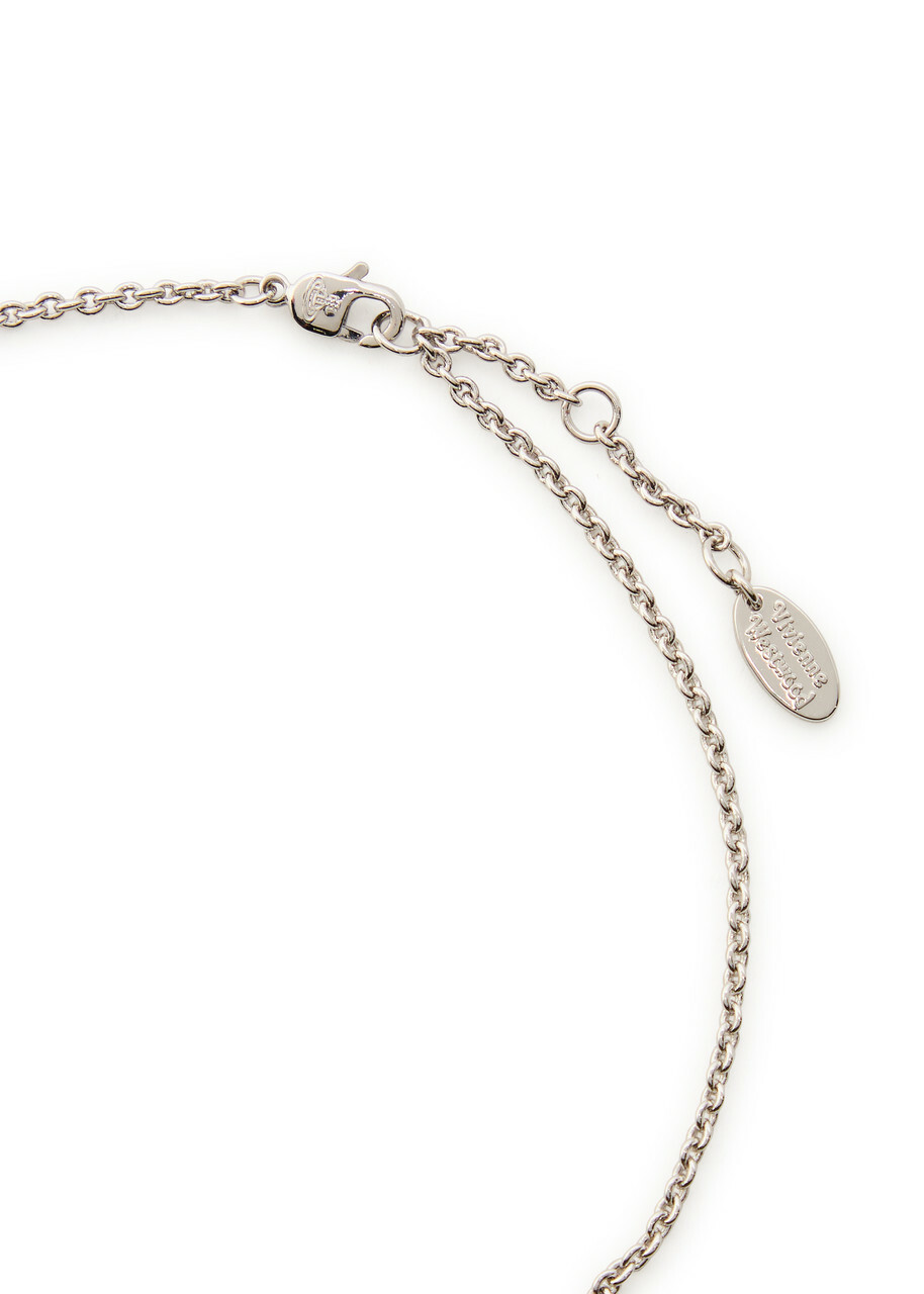 Vivienne Westwood Mayfair Bas Relief Two-toned Rhodium-plated Necklace - Silver - One Size