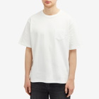 Uniform Bridge Men's Heavyweight Pocket T-Shirt in Off White