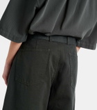 Lemaire Twisted denim shorts