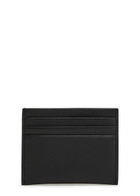 Boss Northon Logo Saffiano Leather Card Holder - Black - One Size