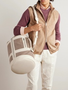 Brunello Cucinelli - Leather-Trimmed Canvas Weekend Bag