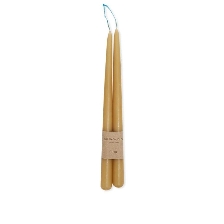 Photo: ferm LIVING Dipped Candles - Set of 2 in Straw