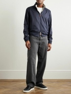 Kiton - Reversible Jersey and Tech-Shell Blouson Jacket - Blue