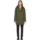 Yves Salomon Green Rabbit Fur Parka