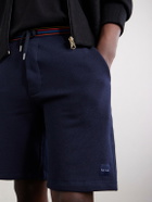 Paul Smith - Straight-Leg Striped Cotton-Jersey Shorts - Blue