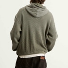 ROA Men's Bee Sun Faded Waffle Zip Up Hoodie in Olive
