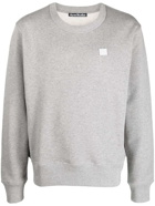 ACNE STUDIOS - Logo Cotton Crewneck Sweatshirt