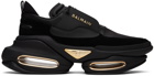 Balmain Black B-Bold Leather & Suede Sneakers