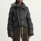 Rick Owens Women's Naska Duvet High Neck Padded Jacket in Black