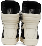 Rick Owens Black Fur Sneakers