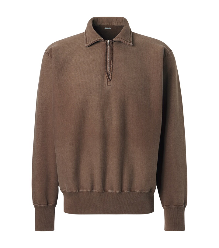 Photo: A.Presse Cotton fleece half-zip sweatshirt