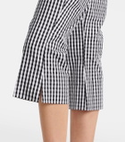 Faithfull Gingham cotton poplin capri pants