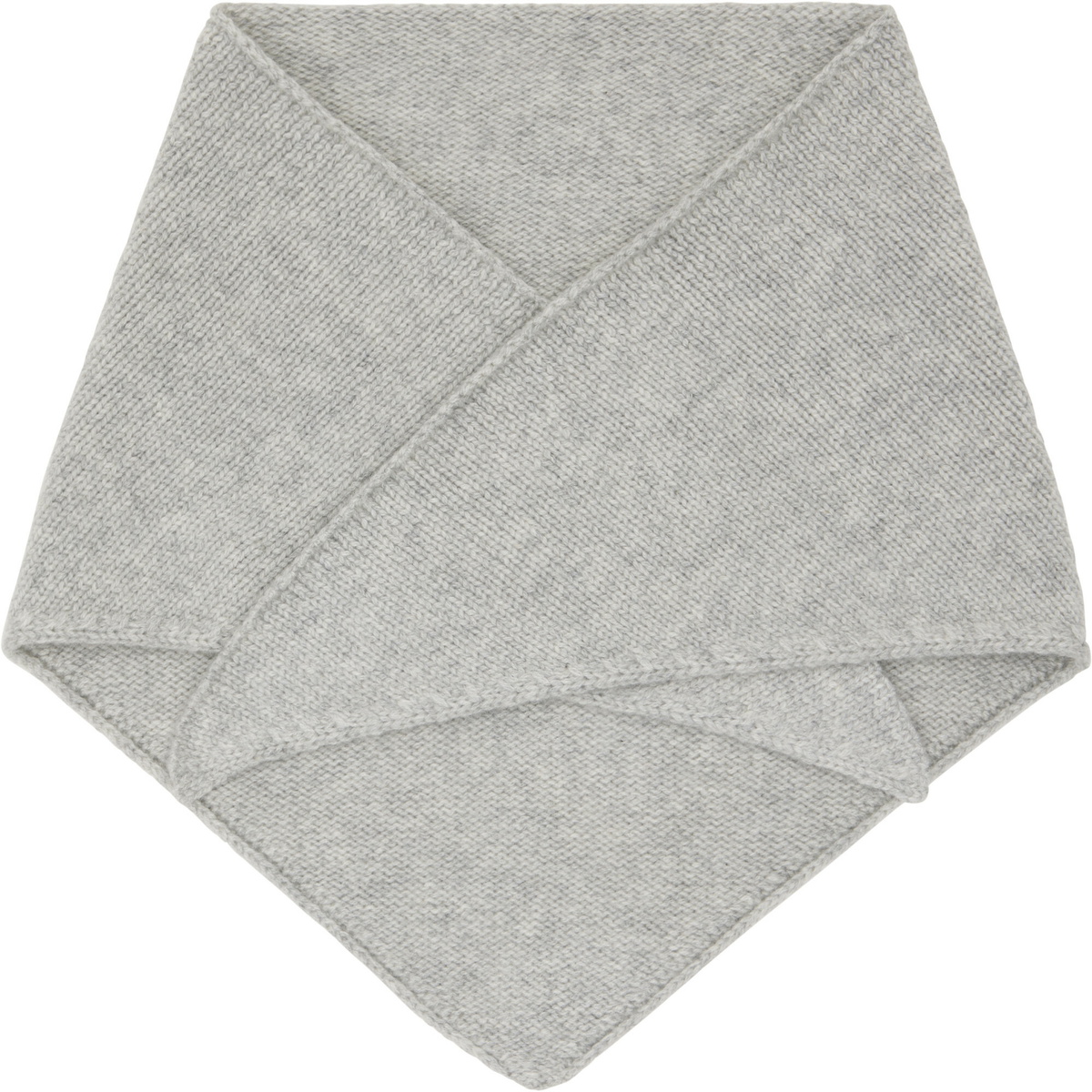 Yves Salomon Gray Bandana Scarf