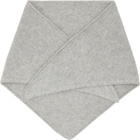 Yves Salomon Gray Bandana Scarf