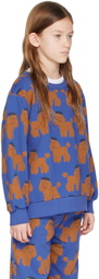 TINYCOTTONS Kids Blue Tiny Poodle Sweatshirt