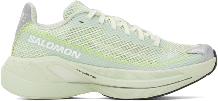 Photo: MM6 Maison Margiela Green Salomon Edition Spectur 2 Sneakers
