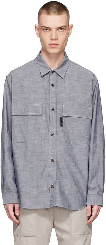 Photo: Comme des Garçons Homme Grey Cotton Shirt