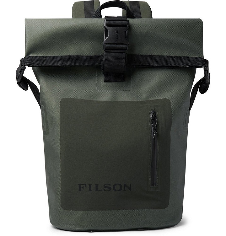 Photo: Filson - Dry Waxed-Canvas Roll-Top Backpack - Men - Green
