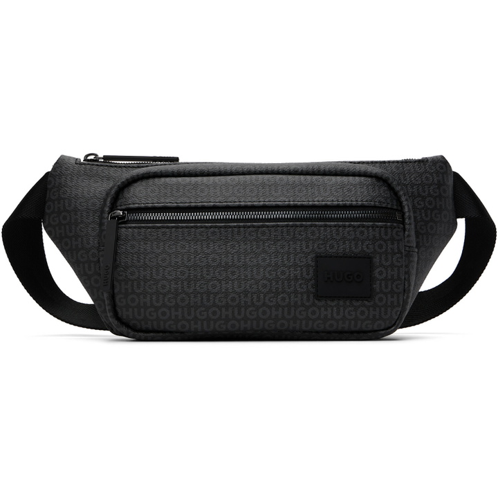 Photo: Hugo Gray Grained Faux-Leather Belt Bag