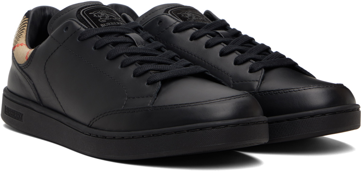 Burberry Black Leather Set Sneakers