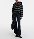 Nili Lotan Galvez striped cashmere polo sweater