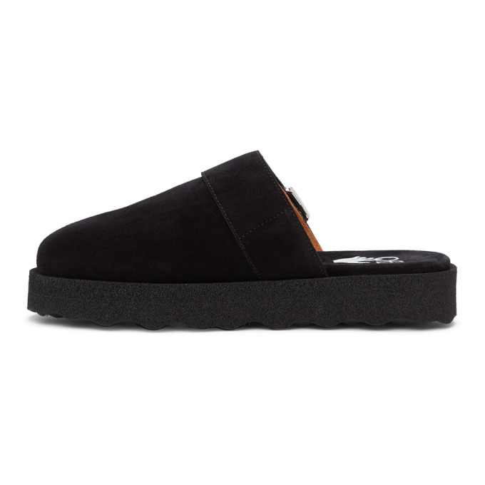 Off-White Black Comfort Slippers Off-White