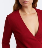 Leset Lauren jersey wrap top