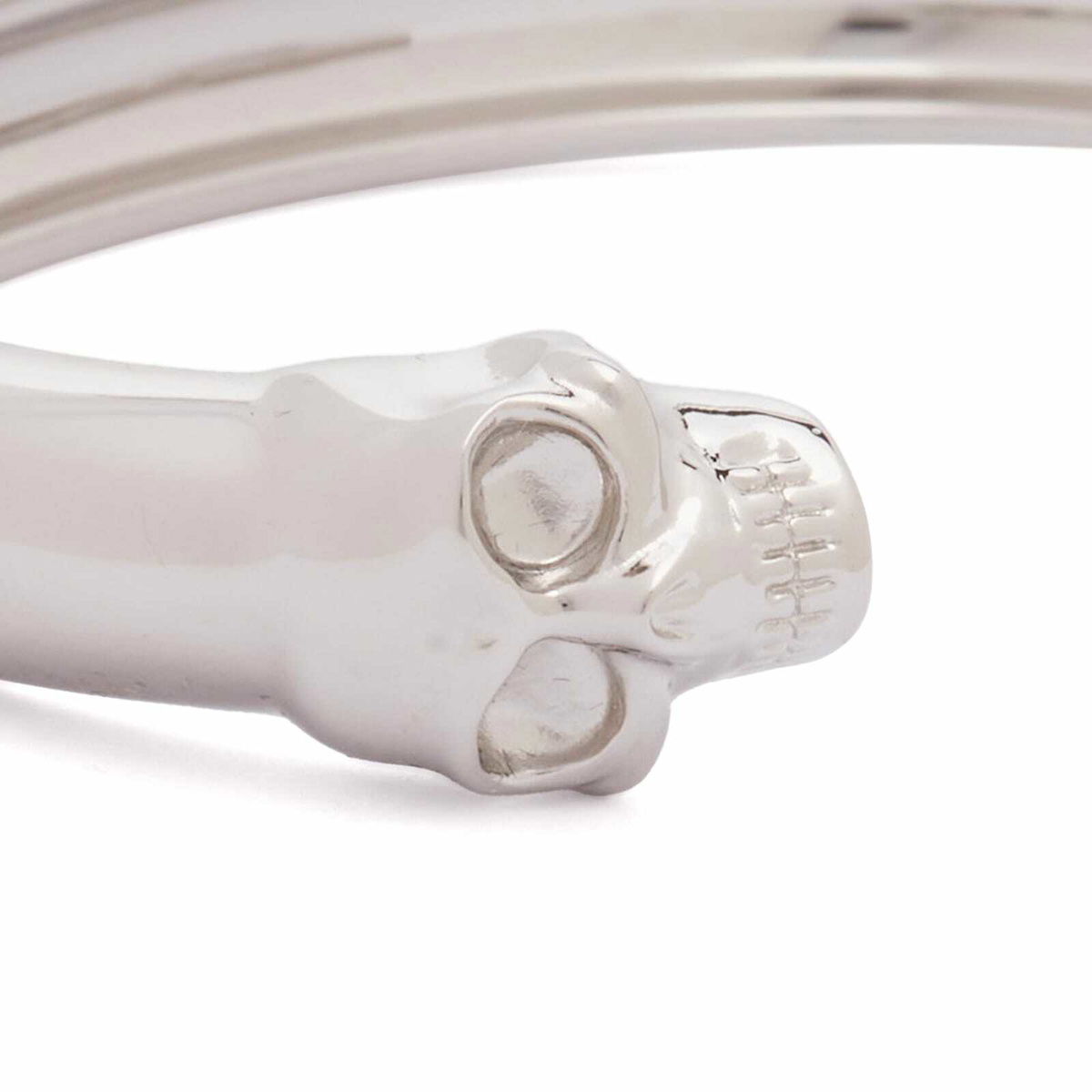Alexander McQueen Men's Twin Skull Bracelet in Silver