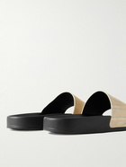 Frescobol Carioca - Humberto Debossed Suede Slides - Neutrals