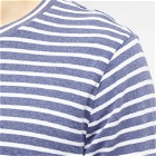Save Khaki Men's Organic Hemp Stripe Long Sleeve T-Shirt in Marine