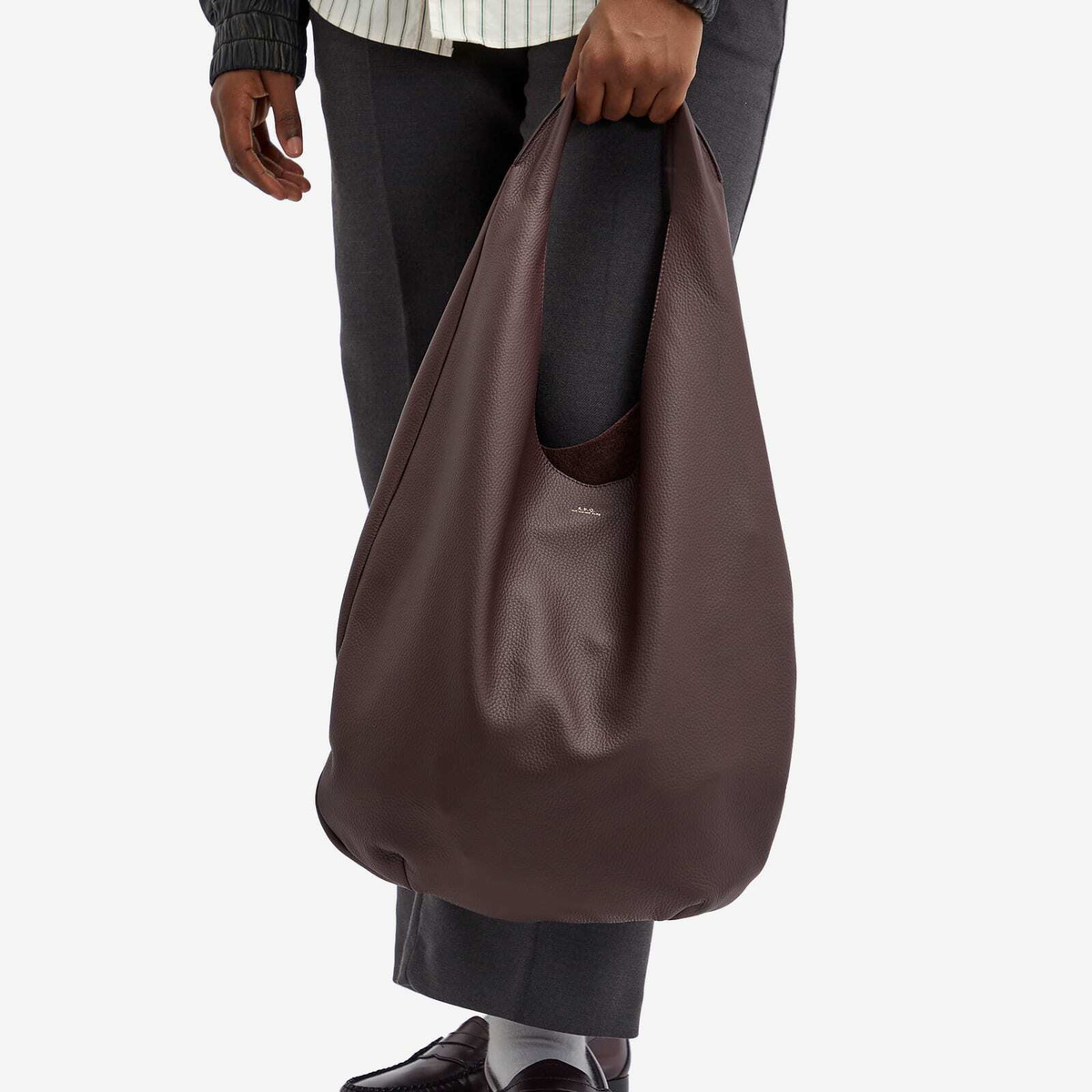 【関税込み】Le Neige Shopper Bag - A.P.C. - Leather - Brown Le Neige Bag | A.P.C.